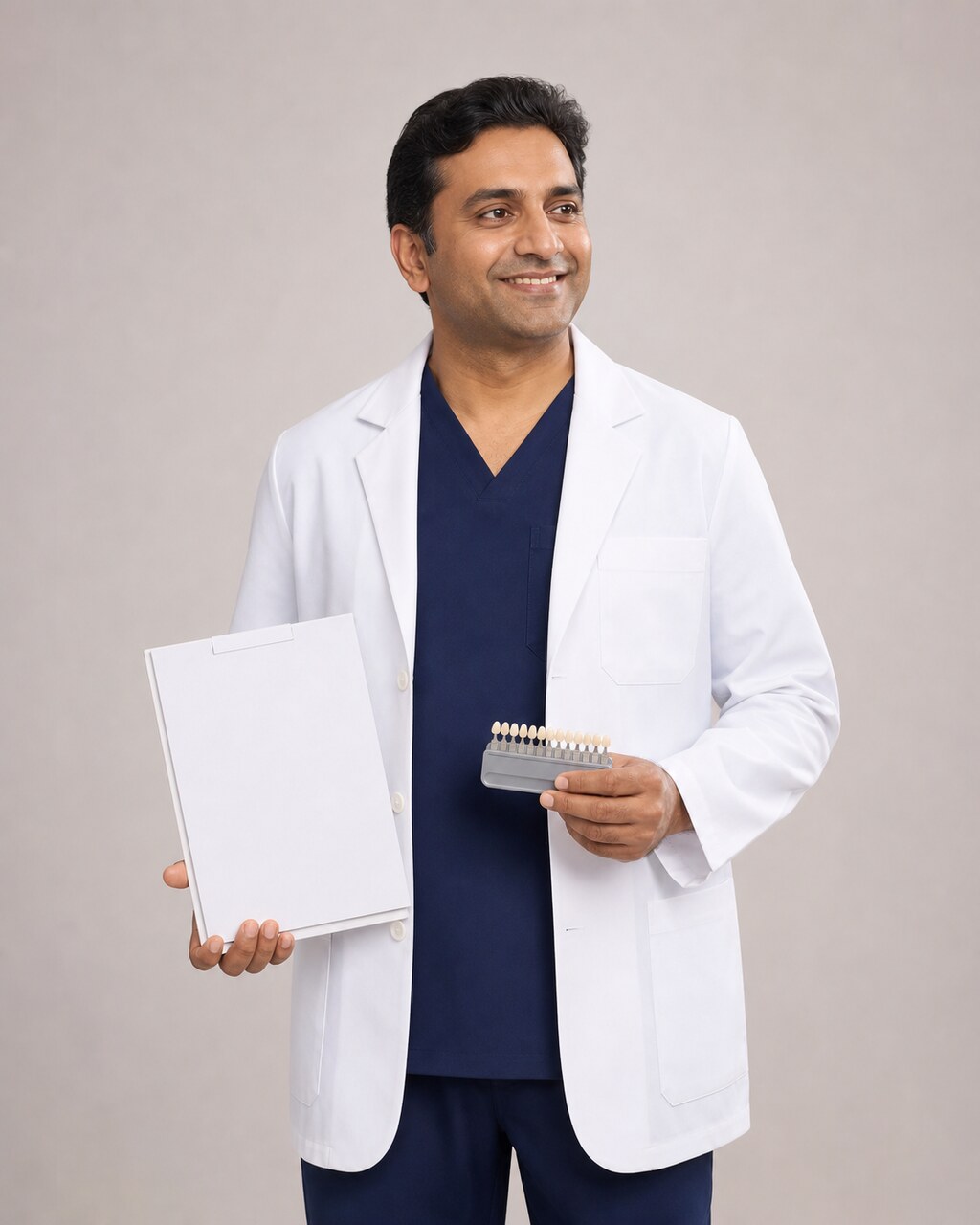 a dentist in a modern dental office