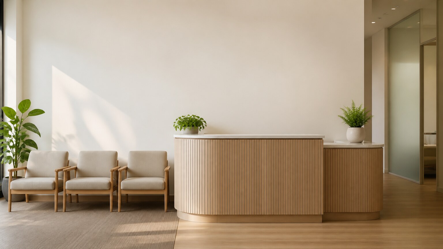 a dentist in a modern dental office